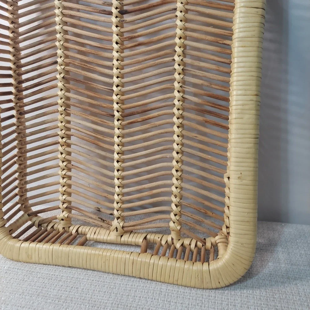 MCM Danish Rattan Serving Tray Modern Chic‎ Boho Bamboo Vintage 17